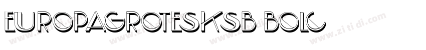 EuropaGroteskSB BolC字体转换